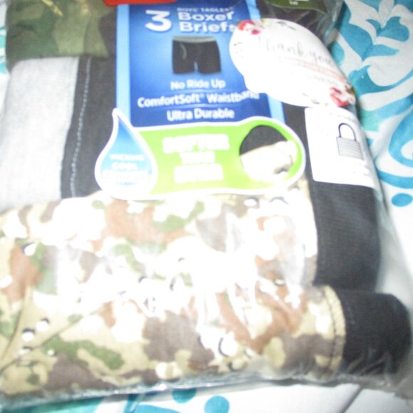 Hanes Boys Tagless Boxer Briefs Size XL (18) - Picture 3 of 6